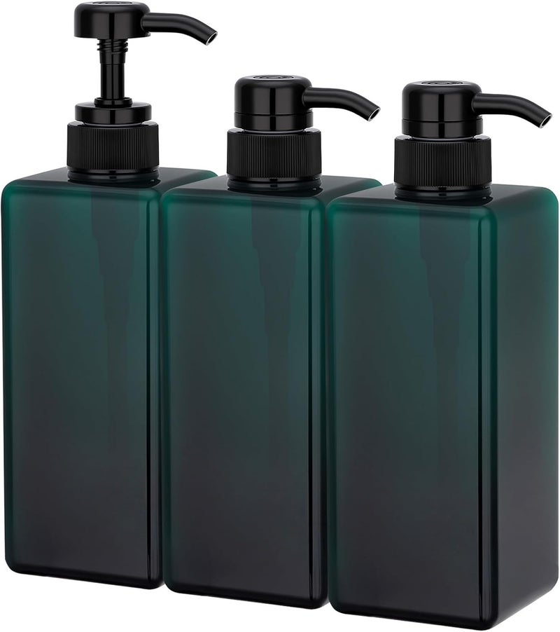 Suream 3-Pack Shampoo Dispenser Bottles - 22oz/650ml - Image 1